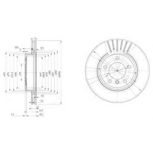 Тормозной диск DELPHI BG3527