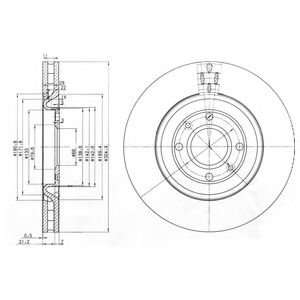 Тормозной диск DELPHI BG3529