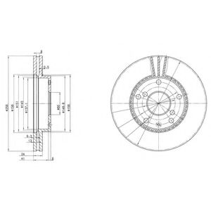 Тормозной диск DELPHI BG3531