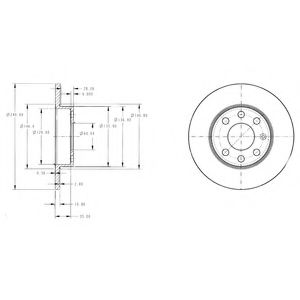 Тормозной диск DELPHI BG3567