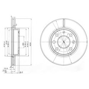 Тормозной диск DELPHI BG3568