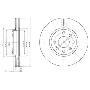 Гальмівний диск DELPHI BG3569