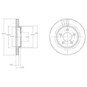 Гальмівний диск DELPHI BG3594