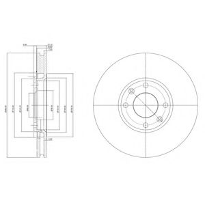 Гальмівний диск DELPHI BG3622