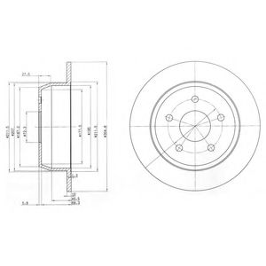 Гальмівний диск DELPHI BG3660