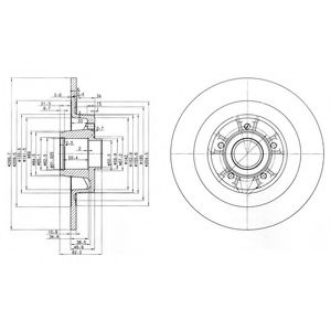 Тормозной диск DELPHI BG3686