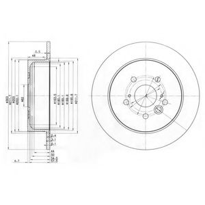 Тормозной диск DELPHI BG3691