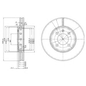 Тормозной диск DELPHI BG3694