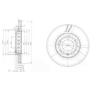 Тормозной диск DELPHI BG3695