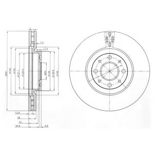 Тормозной диск DELPHI BG3699