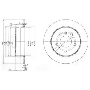 Тормозной диск DELPHI BG3710
