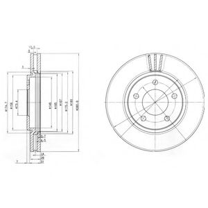 Тормозной диск DELPHI BG3715
