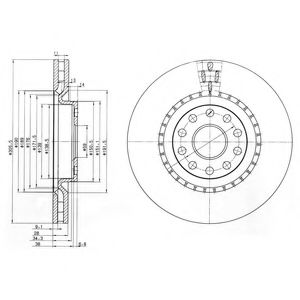 Гальмівний диск DELPHI BG3723