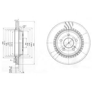 Тормозной диск DELPHI BG3726