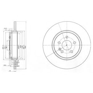 Гальмівний диск DELPHI BG3728