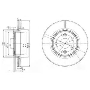 Тормозной диск DELPHI BG3733