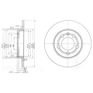 Гальмівний диск DELPHI BG3738