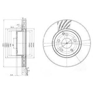 Гальмівний диск DELPHI BG3756