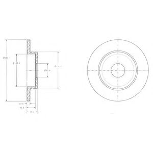 Тормозной диск DELPHI BG3761