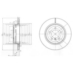 Тормозной диск DELPHI BG3787