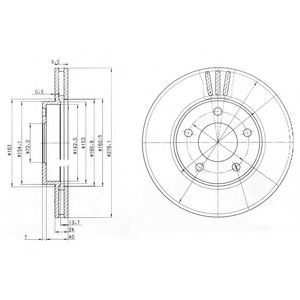 Тормозной диск DELPHI BG3792