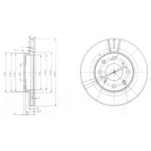 Тормозной диск DELPHI BG3794