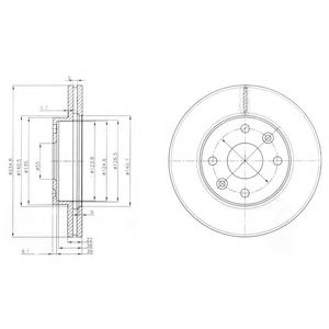 Тормозной диск DELPHI BG3802