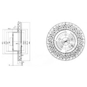 Тормозной диск DELPHI BG3827