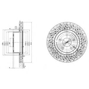 Гальмівний диск DELPHI BG3828