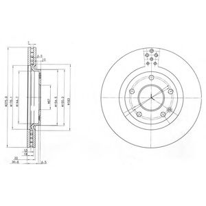 Тормозной диск DELPHI BG3829
