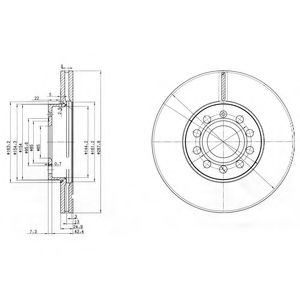 Тормозной диск DELPHI BG3833