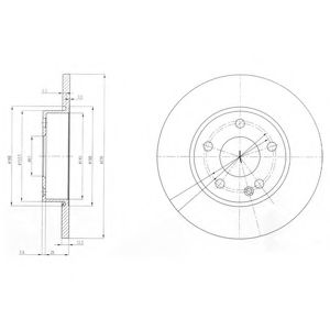 Тормозной диск DELPHI BG3840