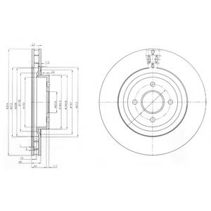 Тормозной диск DELPHI BG3852