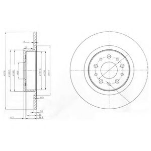 Тормозной диск DELPHI BG3857