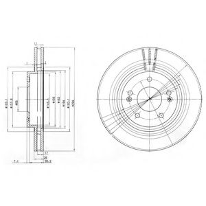 Тормозной диск DELPHI BG3860