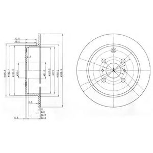 Тормозной диск DELPHI BG3867