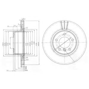 Тормозной диск DELPHI BG3870