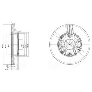 Тормозной диск DELPHI BG3874