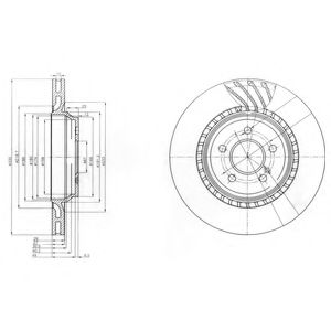 Тормозной диск DELPHI BG3881