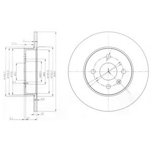 Тормозной диск DELPHI BG3885