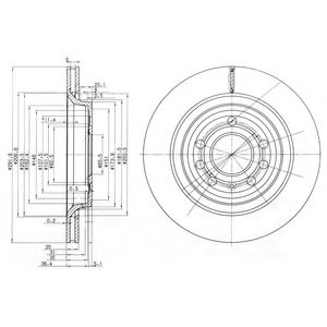Тормозной диск DELPHI BG3886