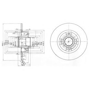 Тормозной диск DELPHI BG3888