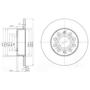 Гальмівний диск DELPHI BG3890