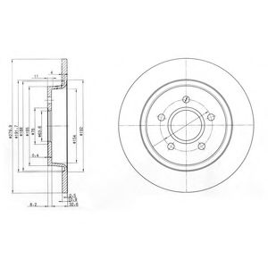 Гальмівний диск DELPHI BG3897