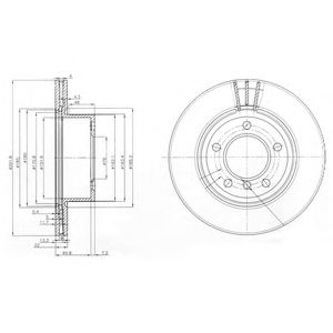 Тормозной диск DELPHI BG3900