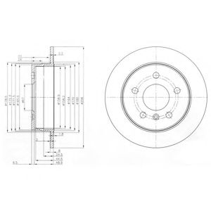 Тормозной диск DELPHI BG3910