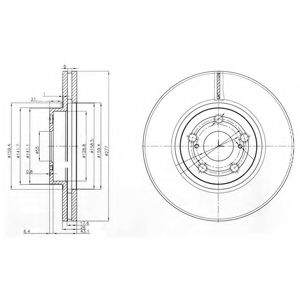 Тормозной диск DELPHI BG3913