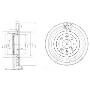 Тормозной диск DELPHI BG3944