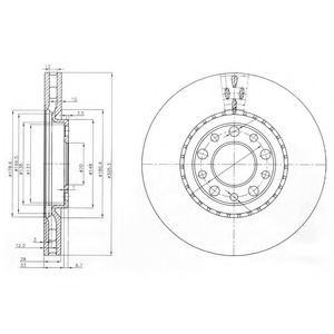 Тормозной диск DELPHI BG3951