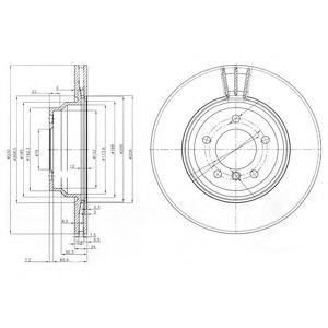 Тормозной диск DELPHI BG3959